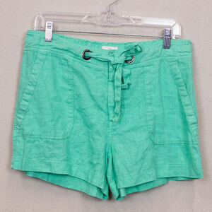 C&C California mint green linen shorts-M